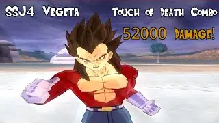 DBZ Budokai Tenkaichi 2: SSJ4 Vegeta ToD Combo, 52.000 Damage!