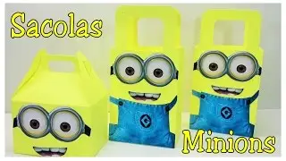 COMO FAZER SACOLINHA SURPRESA TEMA MINIONS