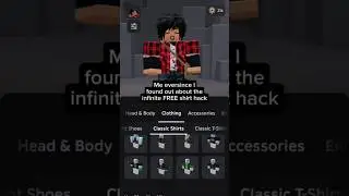 Me eversince I found out about the infinite FREE Roblox shirt hack #Roblox #Robloxhack #Robloxshirt