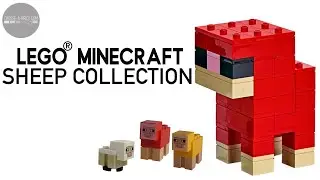 🐑 LEGO Minecraft Brick-Built Sheep &ndash; Giant & Mini Sheep in All Colors! 🌈
