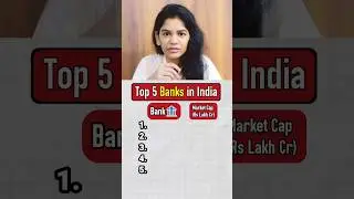 Top 5 Banks in India🇮🇳#shorts #top5 #top10 #ytshorts #fyp #gk #knowledge #india #quiz #yt  .
