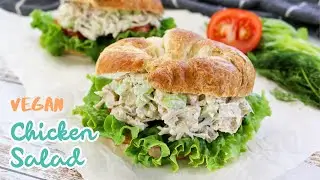 Incredible Vegan Chicken Jackfruit Salad Sandwich