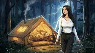 ☔CAMPING IN HEAVY RAIN🌧️ - Finding Peace in the Storm | Ghibli ASMR Camping