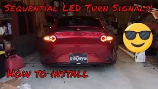 Detailed install of sequential LED rear turn indicators for ND. Shows how it really is to install.