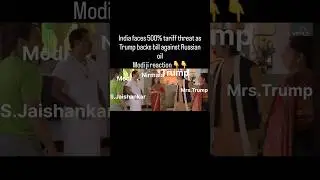 India Faces 500% Tariff Threat as Trump Backs Bill Against Russian Oil #ytshorts #stockmarket #viral