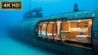 Building a Luxury Home Inside a Typhoon-Class Submarine (Project 941 Akula) | ASMR Step-by-Step