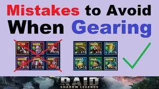 *5* MISTAKES to AVOID when ~GEARING~ in Raid Shadow Legends