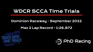 2020 Supra - 1:26.8 - Dominion Raceway - WDCR SCCA Time Trials - Max 2 Lap Record