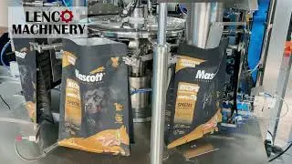 Premade pouch filling machines for dog food, dry goods  premade pouch baggers with multihead weigher