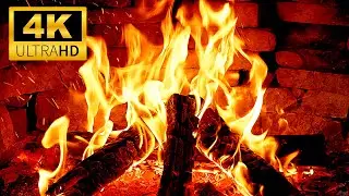 🔥 The BEST 4K UHD Fireplace with Crackling Fire Sounds 🔥 Relaxing Fireplace Ambience & Burning Logs