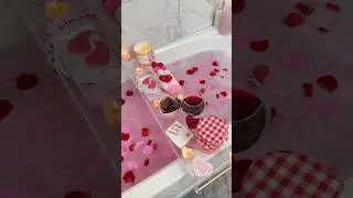 Valentine&rsquo;s bath🛁💌 #valentinesday #romantic #aesthetic #asmr #asmrsounds #relaxing #satisfying