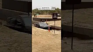 Tata Harrier EV Water Wading 🤯 #tata #harrierev #harrier #harrierevlaunch #waterwading #offroad