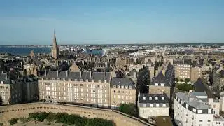 Dji mini 3 pro - Shooting of Saint malo beach in France