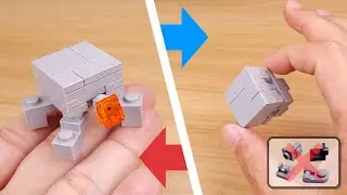 Как собрать из кубиков LEGO микролегкого робота-трансформера черепахи - Cutle 2