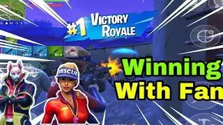 Winning With Fan - Fortnite Mobile Battle Royale Gameplay - AngelPGC