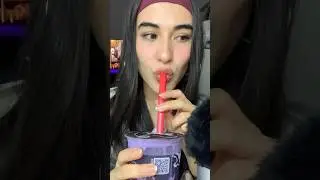 Boba, bubble o tapioca?🧋 #asmr #asmreating #mukbang #mouthsounds #food