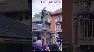 Drunk frat boy paralyzed after jumping off Roof #westernuniversity #fraternity