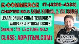 CH#8 Lecture 2nd of E-Commerce IT&M.Com | Punjab College Mailsi | Smart Learning : Dated 28-05-2020