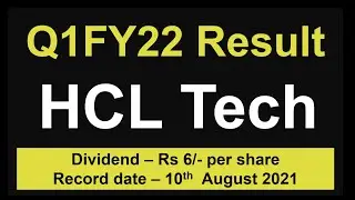 HCL Tech Q1 results 2022 | HCL Tech share latest news