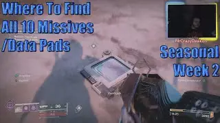 Destiny 2 Where To Find All 10 Seasonal Week 2 Missives/Data Pads