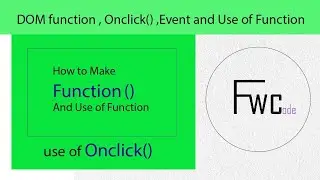 Use of #onclick() Function and Use of #Function