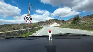 Relaxing drive with Evo 8 to Agros Village, Cyprus