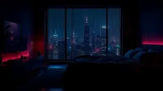 Rain ASMR for Deep Sleep 🎧 Cozy Bedroom With Relaxing City Ambience 1 Hour