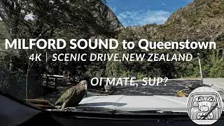 【4K】Milford Sound to Queenstown | Chill Country Scenic Drive in New Zealand | Relax & Focus