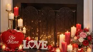 Cozy Valentine’s Day Home Decor #valentinesday #valentine #valentinedecor #fyp #valentinedecoration 