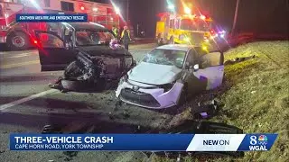 Road closed in York Township after multi-vehicle accident