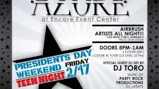 Azure Teen Night At Encore Event Center