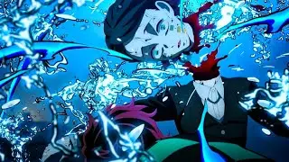 Tanjiro Vs Train Demon l Demon Slayer ( Kimetsu no yaiba ) fight scenes 🥶🤯 l Anime reaction...