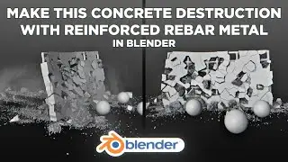 Blender Reinforced Concrete Destruction Tutorial (RBDLab Add-on)