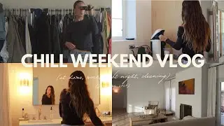 chill weekend vlog: home, photoshoot, cleaning, craft night