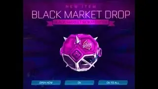 OPENING *100* BLACK MARKET DROPS IN ROCKET LEAGUE!