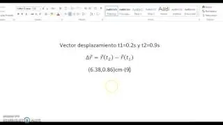 Ejemplo vector desplazamiento