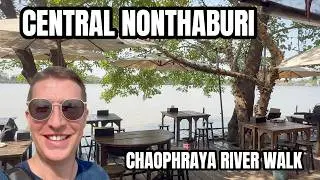 Walking Nonthaburi Thailand Along the Chao Phraya River 🇹🇭