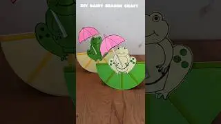 Diy paper craft Frog | rainy season drawing #kids #craft #craft #diy #shorts #viral