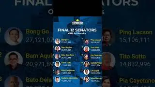 Final 12 Senators Official Results