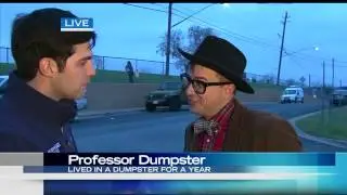 'Professor Dumpster' Wraps Up Year Living Inside East Austin Dumpster