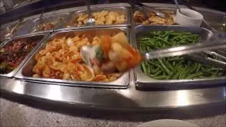 Asian street food/ little girl eating out/ asian food is the best food in the world