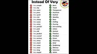 instead of very #english #study #words #vocabulary #vocal #vocals #vocabularywords #css #pms