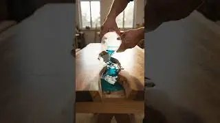 Luxury Blue Epoxy Resin River Table | Modern Wooden Furniture Design