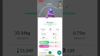 1st check shiny Porygon Pokemon go