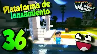 Serie survival Mini world capítulo 36 { plataforma para la nave espacial} 🌛