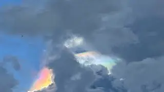 &ldquo;🌈 ☁️Mesmerizing  World of Strannge Rainbow clouds! Mysticskies #NatureUnfiltered ✨ &ldquo;