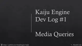 Запросы пользовательского интерфейса | Игровой движок Kaiju, devlog 1
