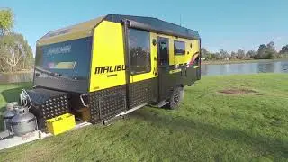 Tania shows you through the Raider from Malibu Caravans