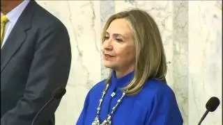 Secretary Clinton Delivers Remarks With Swedish Prime Minister Reinfeldt and Foreign Minister Bildt