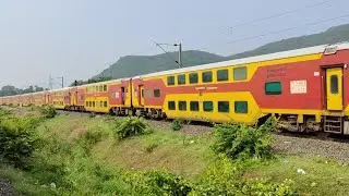 CROSSING TRAINS TPTY VSKP DOUBLE DECKER VS VSKP SHIRIDI EXPRESS